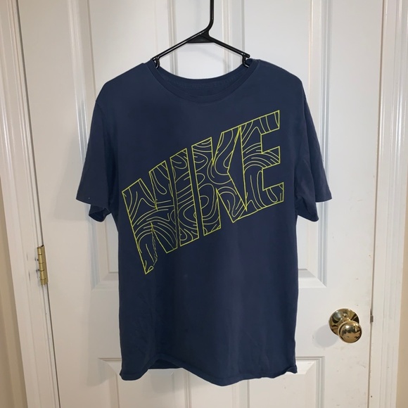 NIKE Bold Blue Short Sleeve Tee Size L - Picture 1 of 1